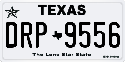 TX license plate DRP9556