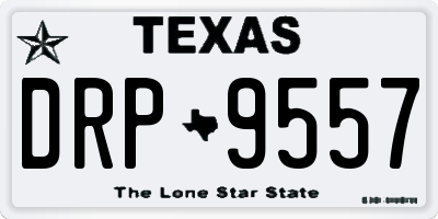 TX license plate DRP9557