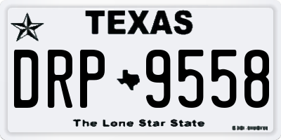 TX license plate DRP9558