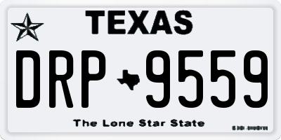TX license plate DRP9559