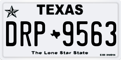 TX license plate DRP9563