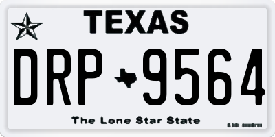 TX license plate DRP9564