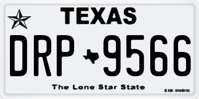 TX license plate DRP9566