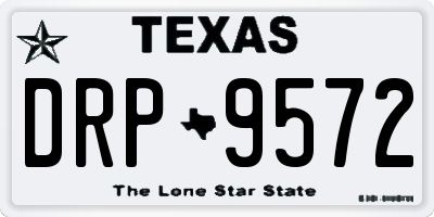 TX license plate DRP9572