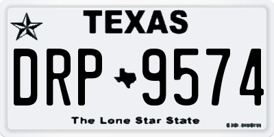 TX license plate DRP9574