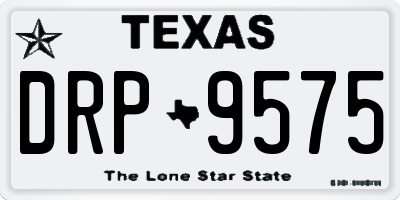 TX license plate DRP9575
