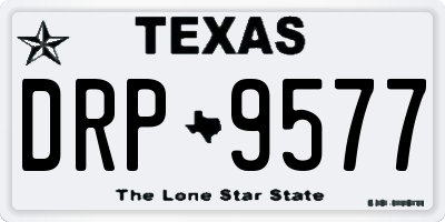 TX license plate DRP9577