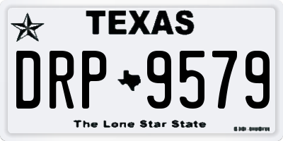 TX license plate DRP9579