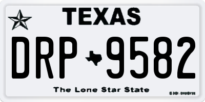 TX license plate DRP9582