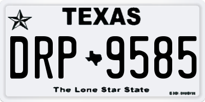 TX license plate DRP9585