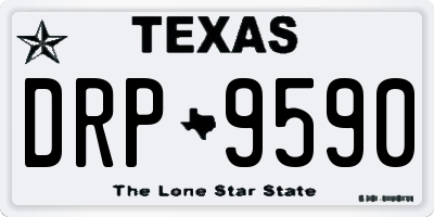 TX license plate DRP9590