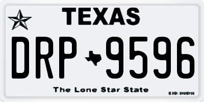 TX license plate DRP9596