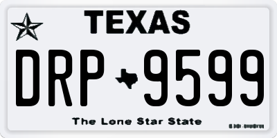 TX license plate DRP9599