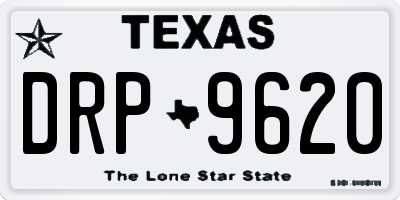 TX license plate DRP9620