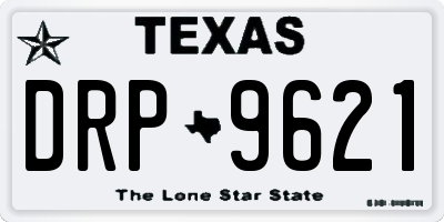 TX license plate DRP9621