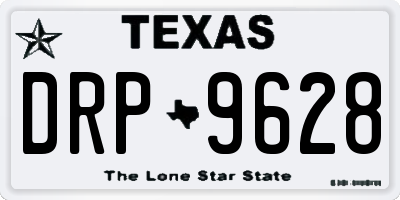 TX license plate DRP9628