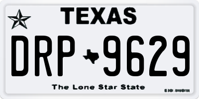 TX license plate DRP9629