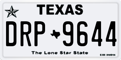 TX license plate DRP9644