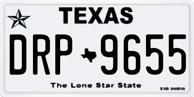 TX license plate DRP9655