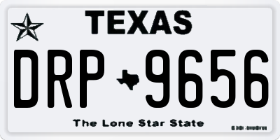 TX license plate DRP9656
