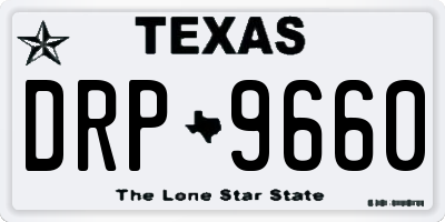 TX license plate DRP9660