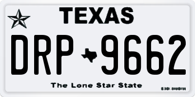 TX license plate DRP9662