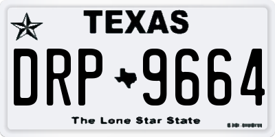 TX license plate DRP9664