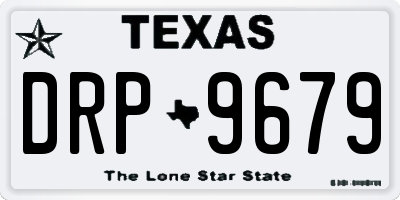 TX license plate DRP9679