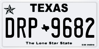 TX license plate DRP9682