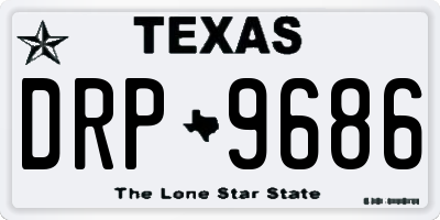 TX license plate DRP9686