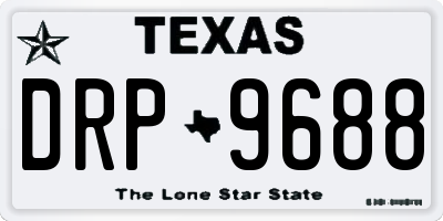 TX license plate DRP9688