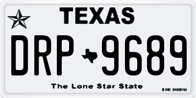 TX license plate DRP9689