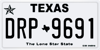 TX license plate DRP9691