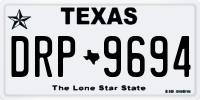 TX license plate DRP9694
