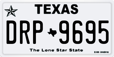 TX license plate DRP9695