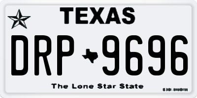 TX license plate DRP9696