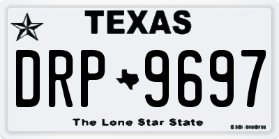 TX license plate DRP9697