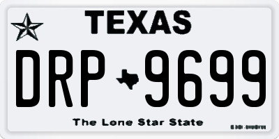 TX license plate DRP9699