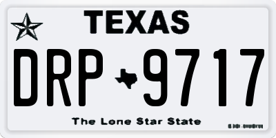 TX license plate DRP9717