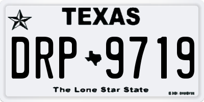 TX license plate DRP9719