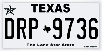 TX license plate DRP9736