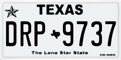 TX license plate DRP9737