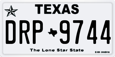 TX license plate DRP9744