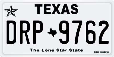 TX license plate DRP9762