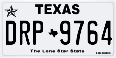 TX license plate DRP9764
