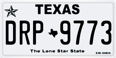 TX license plate DRP9773