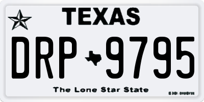 TX license plate DRP9795
