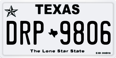 TX license plate DRP9806
