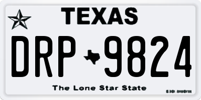 TX license plate DRP9824