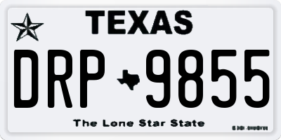TX license plate DRP9855